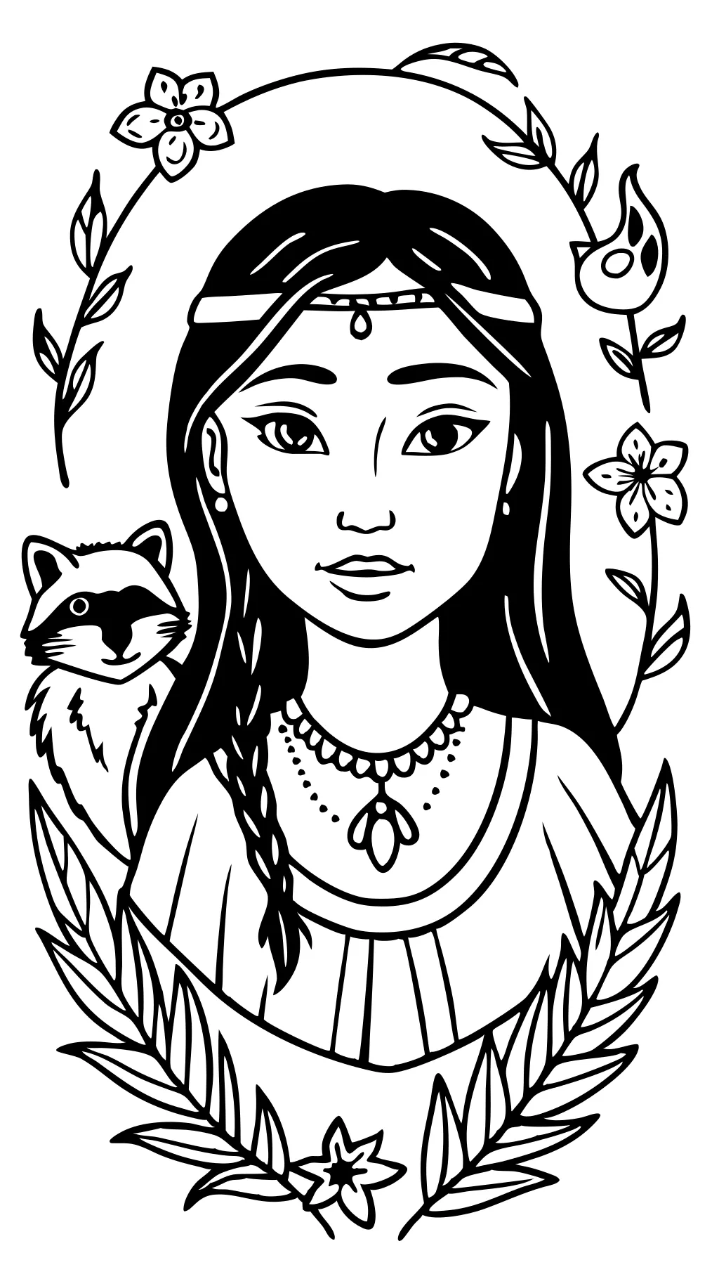 Pocahontas Page de couleur